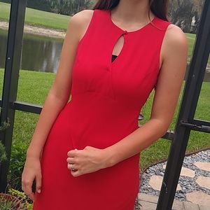 Paige Red Long Dress - Made in the U.S.A.